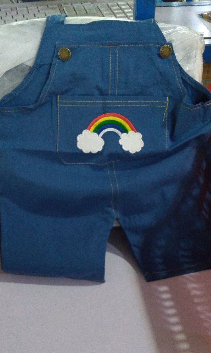 Toddler Colorful Bib Pants Outfit | Rainbow Bib Pants Kids