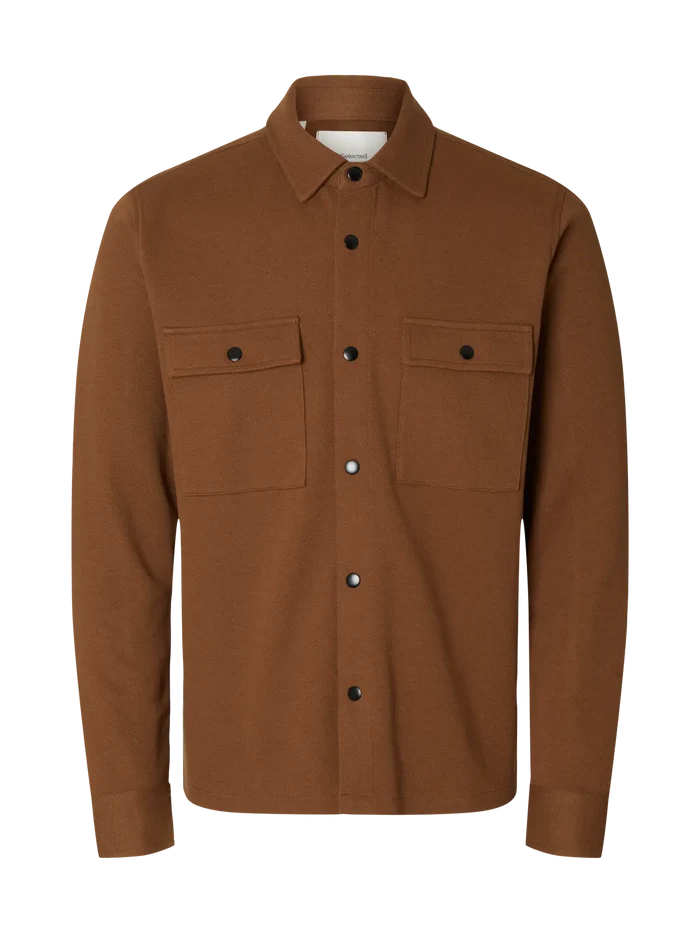 Toffee Brown Classic Overshirt