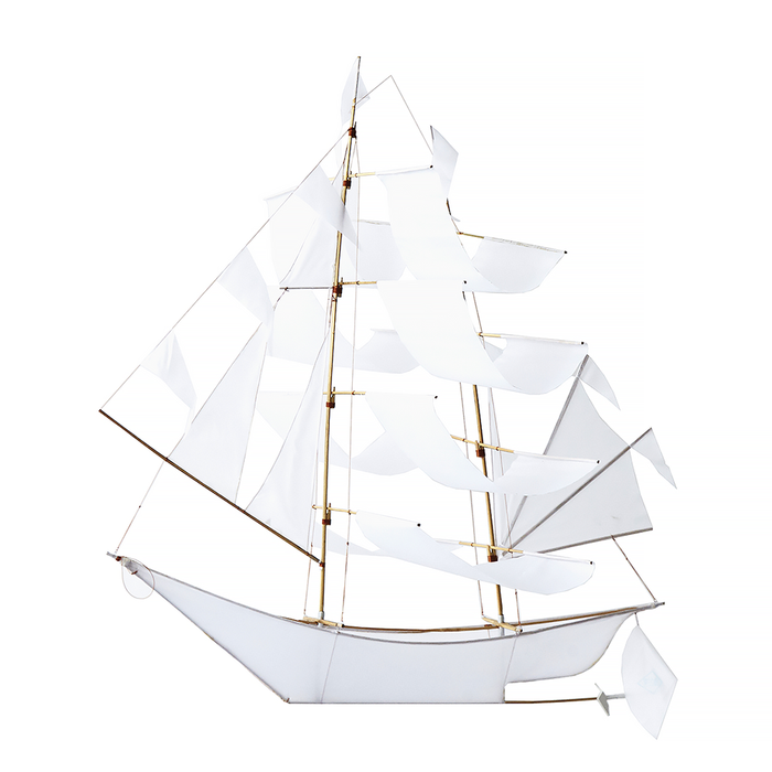 Toy Ghost Ship Kite Large White