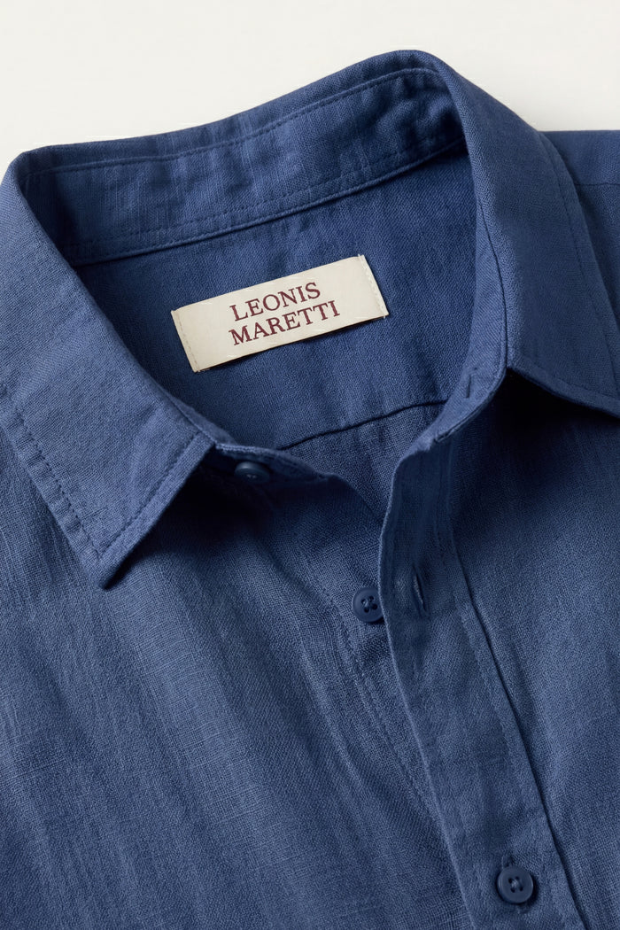 Trento Linen Set Blue/Beige