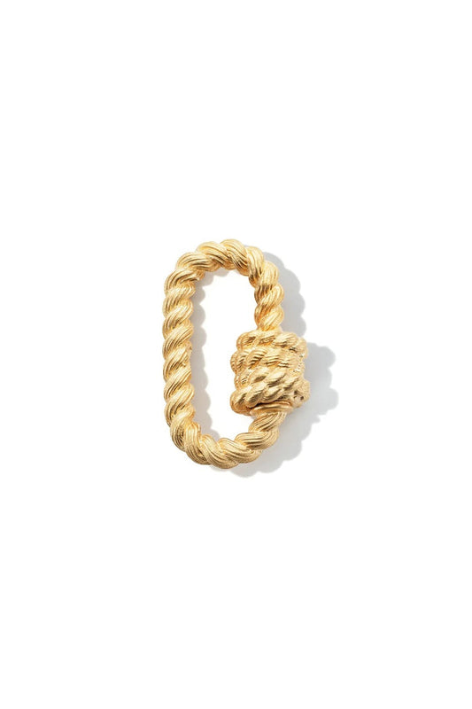 Twisted Lock - 14k Yellow Gold
