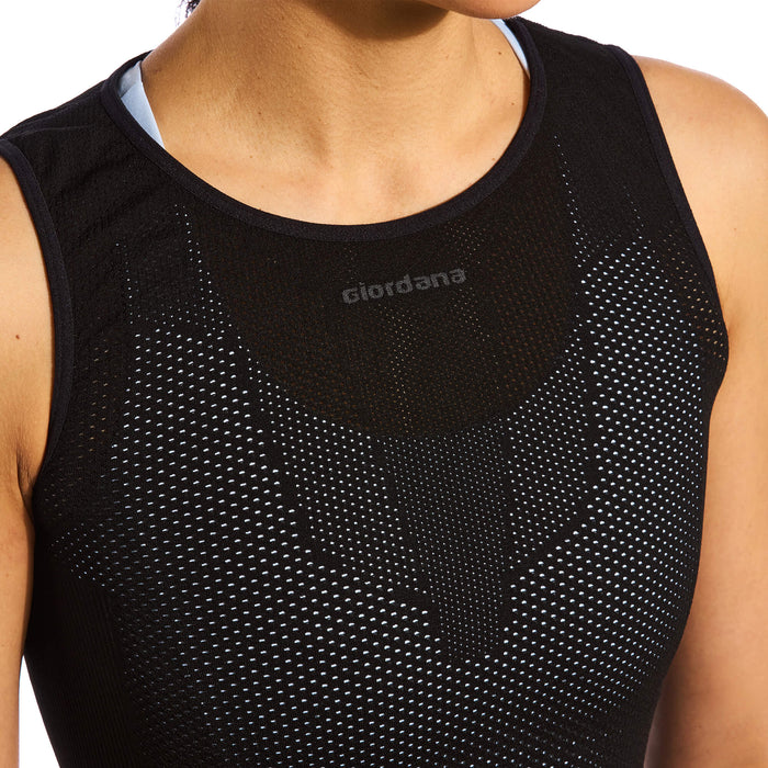 Ultralight Knitted Sleeveless Base Layer by Giordana Cycling, , Made in Italy