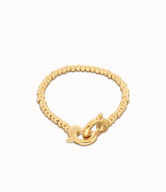 gold interlocking bracelet