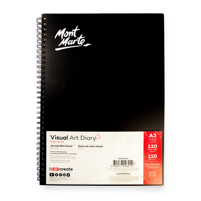 Visual Art Diary Signature 110gsm A3 120 Page