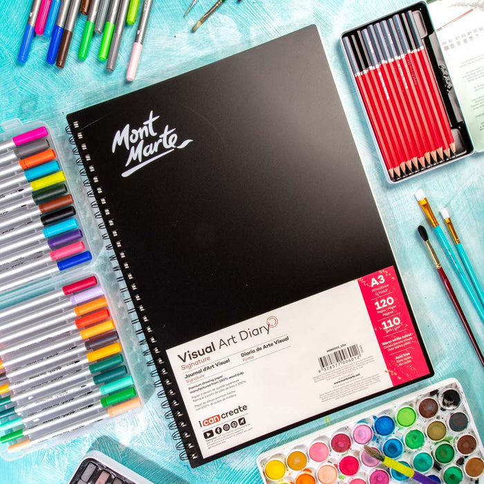 Visual Art Diary Signature 110gsm A3 120 Page