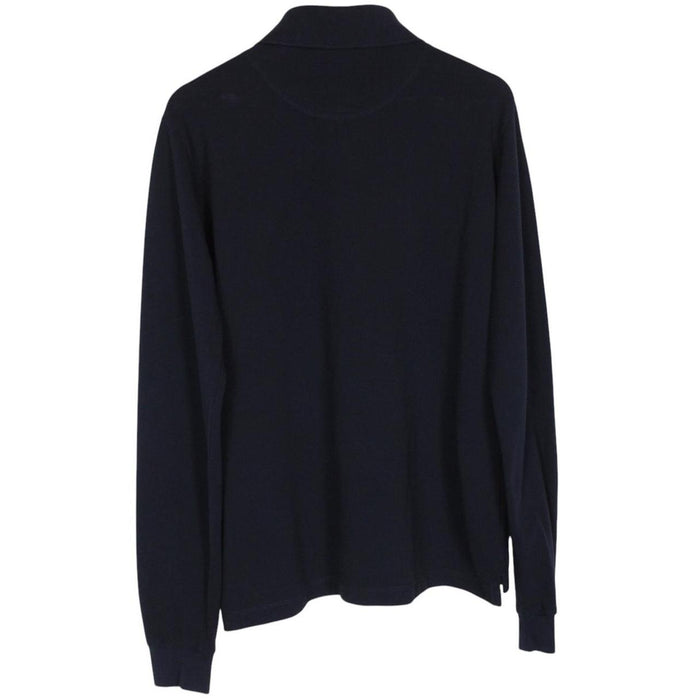Vivienne Westwood Navy Blue Long Sleeve Orb Polo Shirt