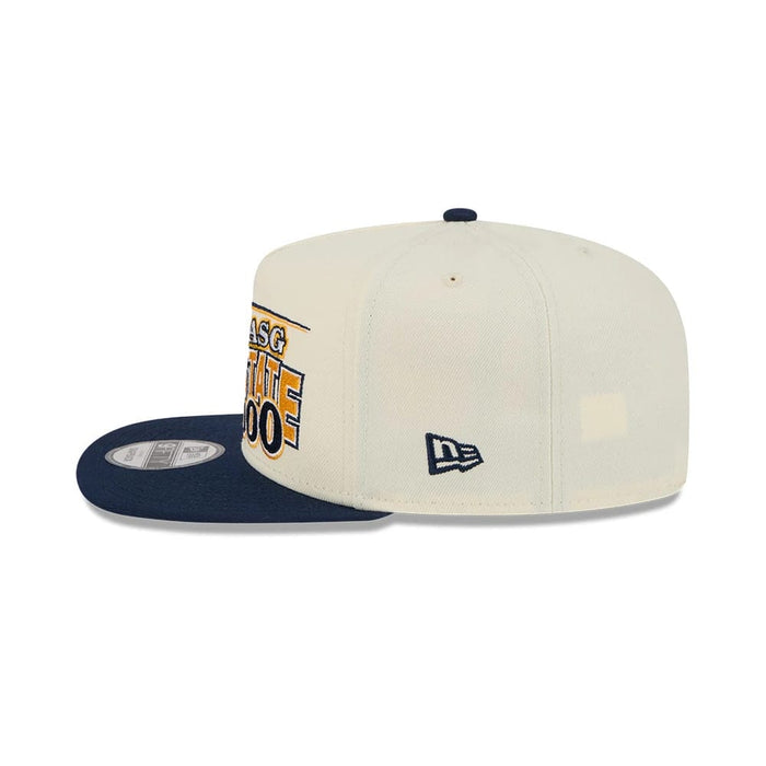 Pictured is this NBA Hardwood Classic All Star Game Golden State Warriors 9FIFTY A-Frame Snapback cap in white. 6