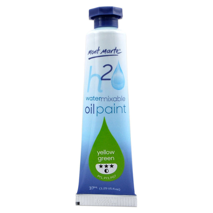Water Mixable Oil Paint 37ml - Yellow Green