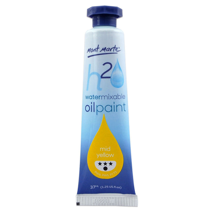 Water Mixable Oil Paint 37ml - Yellow Mid