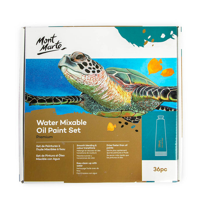 Water Mixable Oil Paint Set Premium 36pc x 18ml