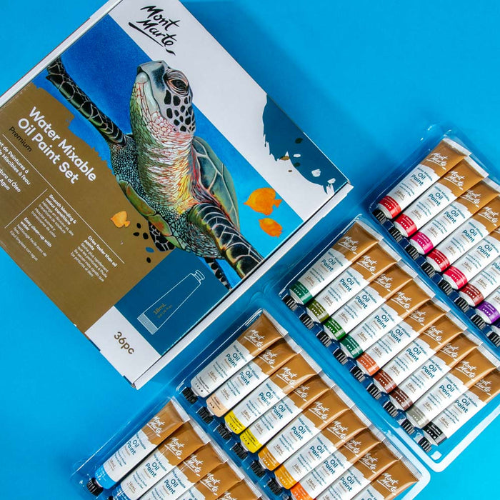 Water Mixable Oil Paint Set Premium 36pc x 18ml