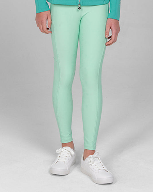 Wave Kids Leggings - Bay Mint