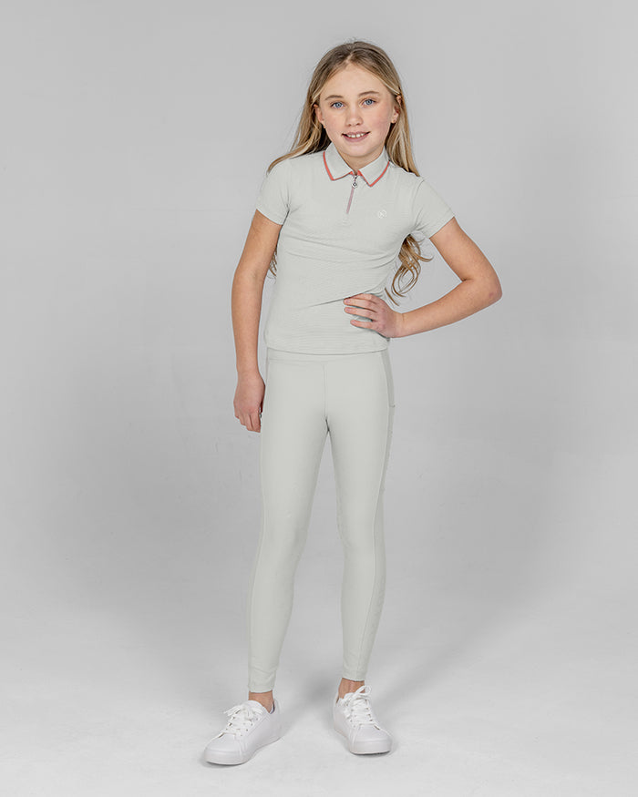Wave Kids Leggings  - Shell Grey
