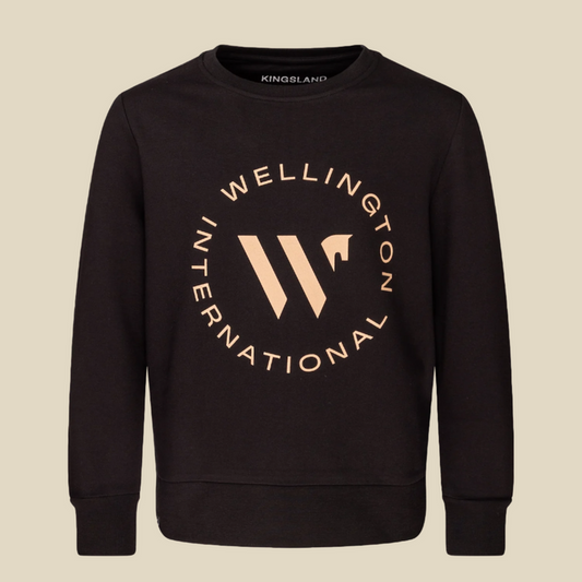 wellington international sweatshirt in black