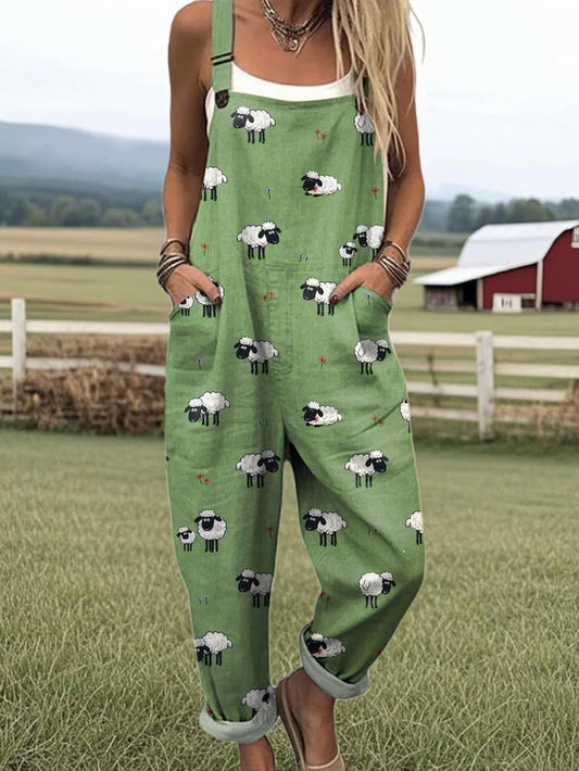 Whimsical Sheep Dungarees
