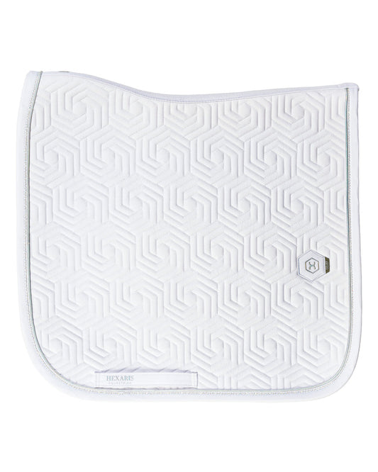White Aurora Competition Saddle Pad – White