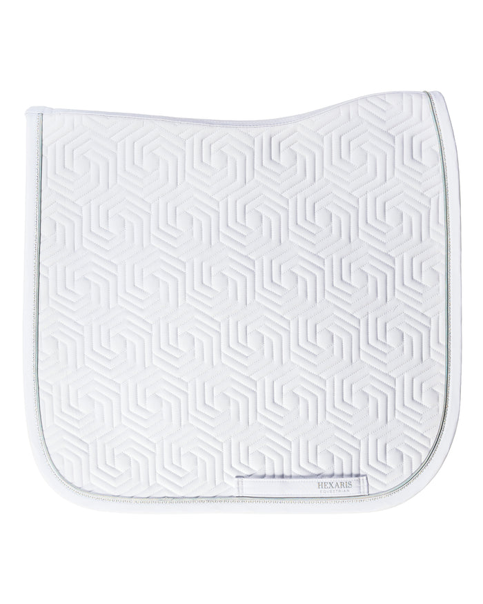 White Aurora Competition Saddle Pad – White
