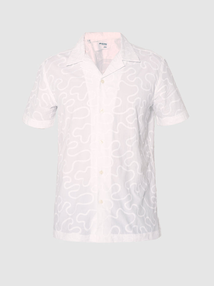 White Embroidered Organic Cotton Shirt