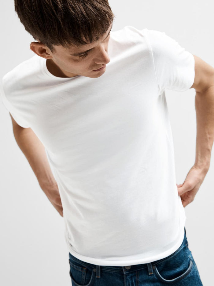 White Pima Organic Cotton T-shirt