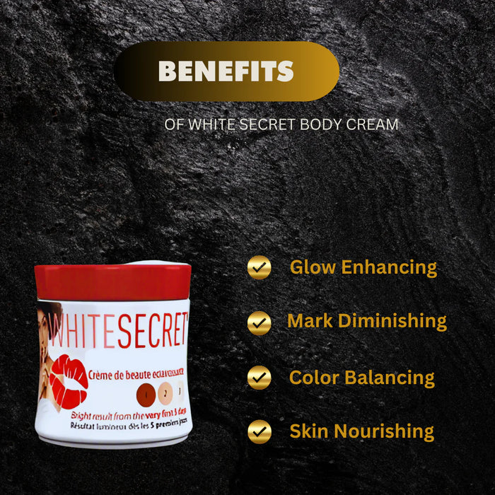 White Secret lightening Body Cream 320ml - Kismet Beauty Brands