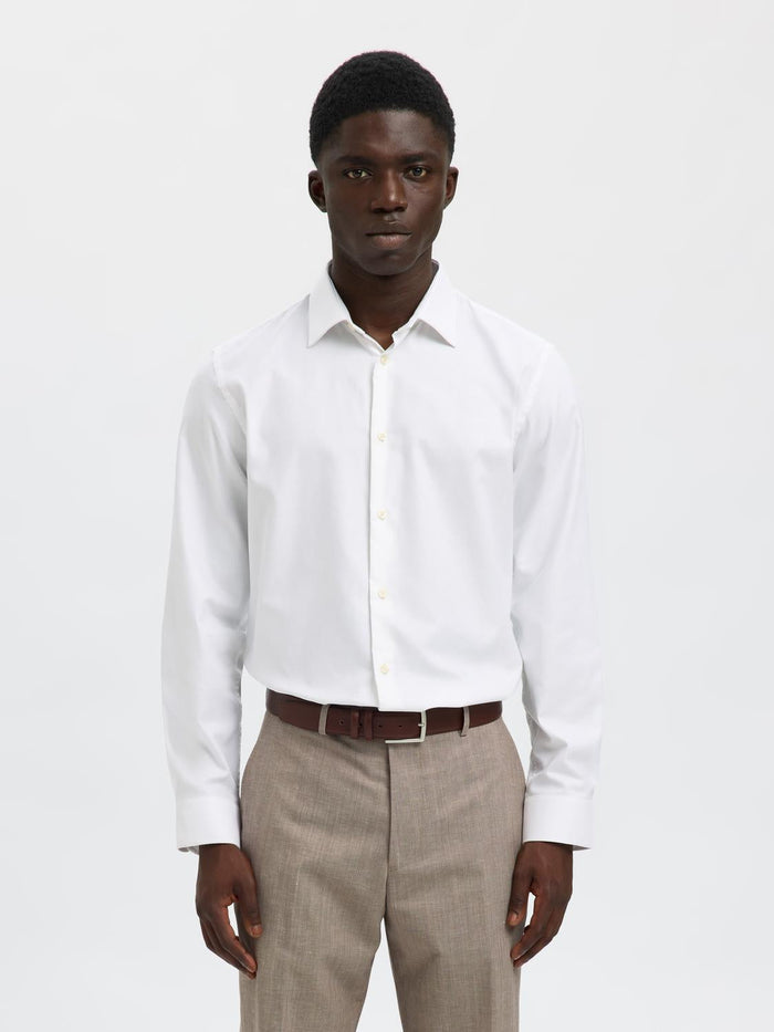 White Slim Fit Formal Shirt