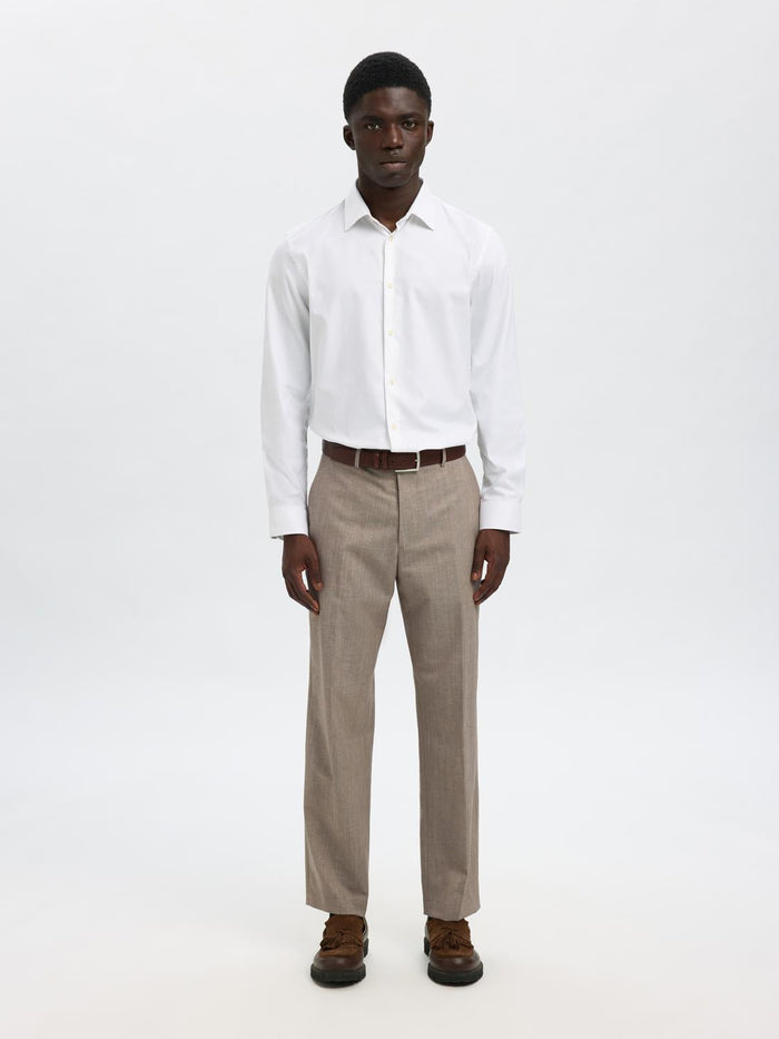 White Slim Fit Formal Shirt
