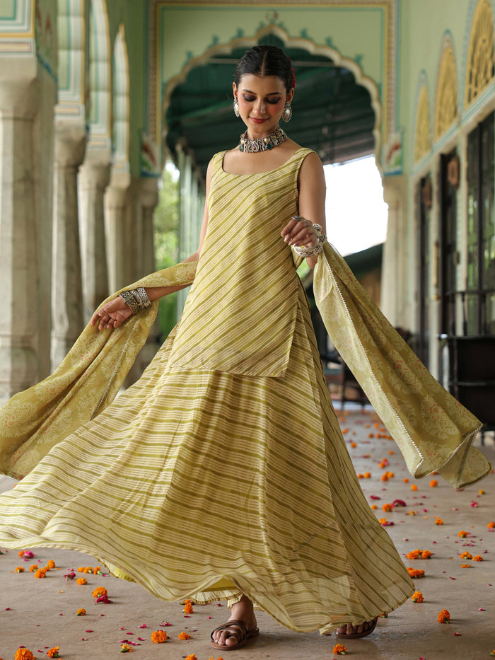Women's Leheriya Skirt Set