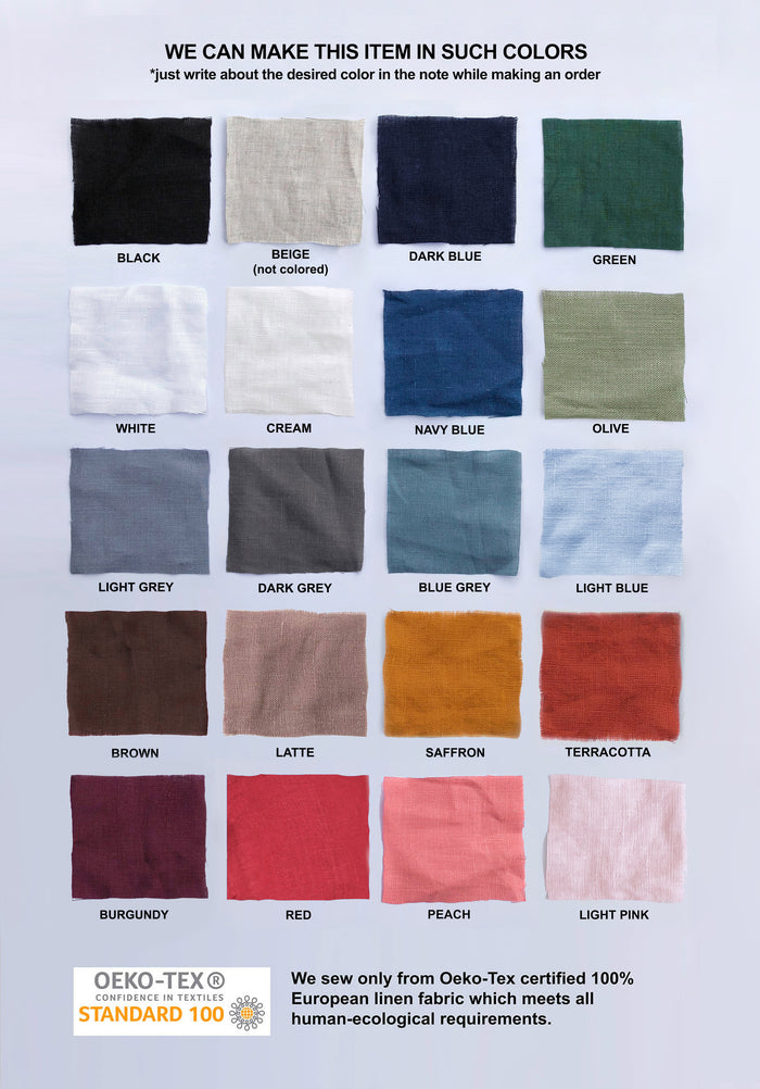 Women's Linen T-Shirt ASTER in Black