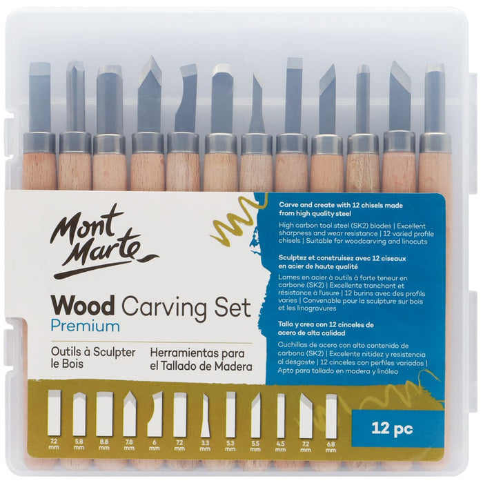 Wood Carving Set Premium 12pc
