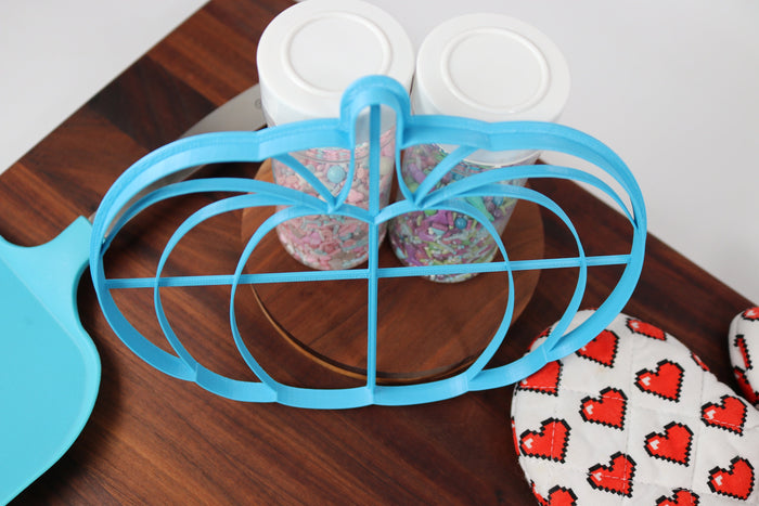 XL 8 Inch Pumpkin Cookie Cutter - Holiday Pumpkin - Halloween Thanksgiving Pumpkins - Large Cookies for Holiday Party