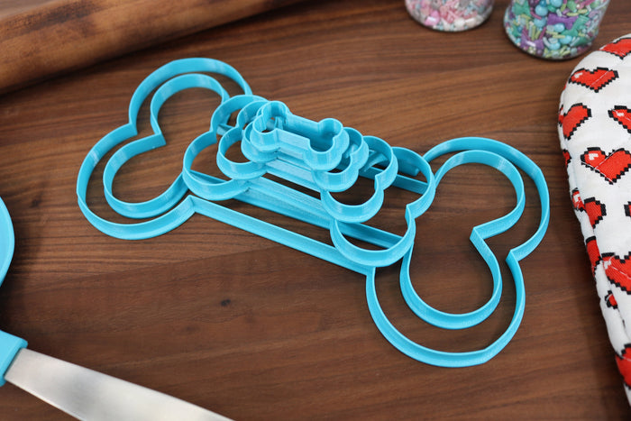 XL Dog Bone Cookie Cutters - 9in Through 1in - Concentric Cutter - All Sizes included - Decorative Fondant Cakes & Cookie Towers
