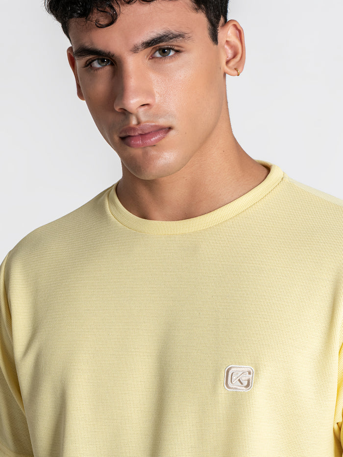 t-shirts / Yellow Grid Set