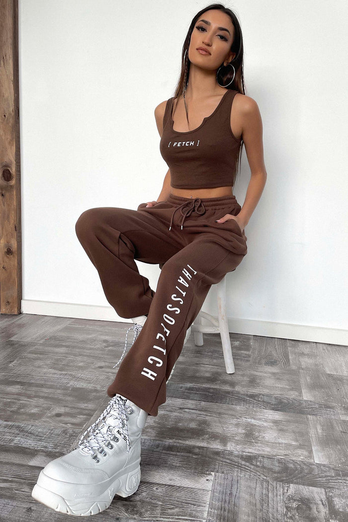 Zeuse Singlet Crop - Brown