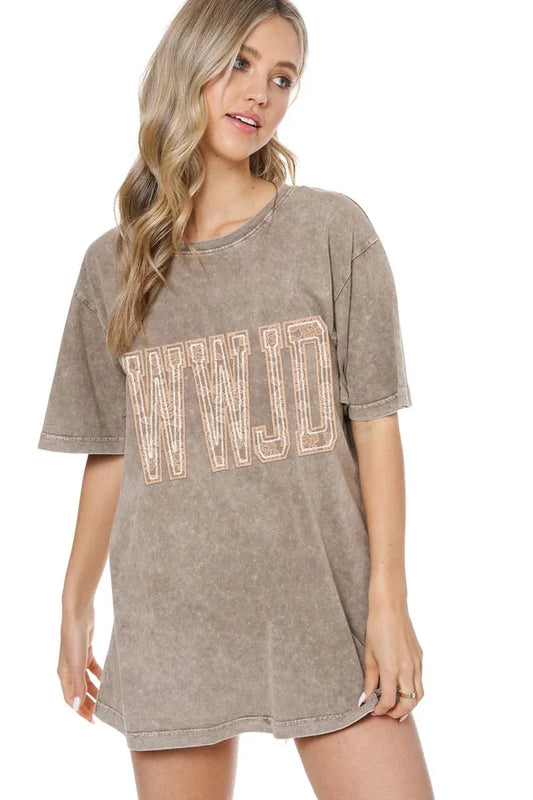 Zutter WWJD Graphic Boyfriend Tee